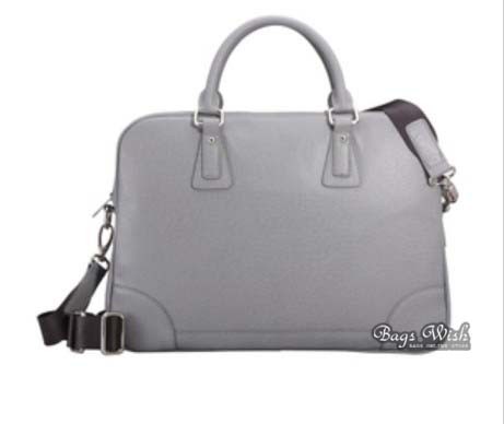 grey leather laptop bag