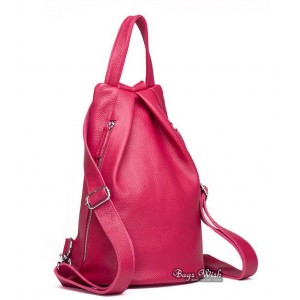 rose ladies leather backpack purse