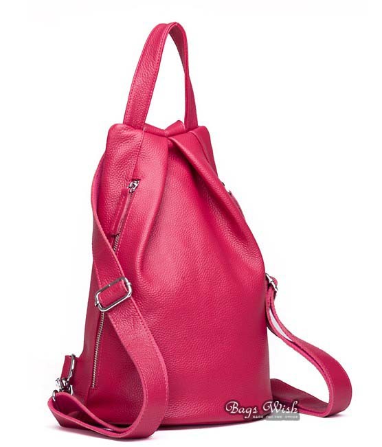 Leather backpack for women, ladies leather backpack purse - BagsWish