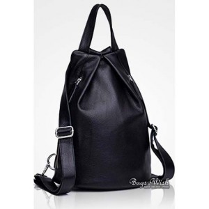 black Leather backpack