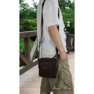 mens Small leather messenger bag