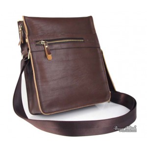 coffee Shoulder bag leather