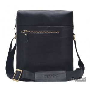 Shoulder bag leather black