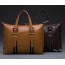 orange leather bag briefcase