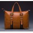 leather bag briefcase orange