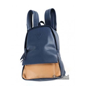 blue Ladies leather backpack