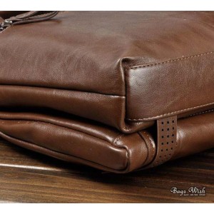 faux leather messenger bag men