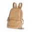 khaki PU leather book bag