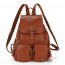 Cowhide leather backpack women