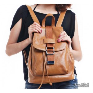 leather rucksack backpack