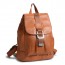 brown leather rucksack backpack