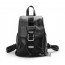 black Leather ladies backpack