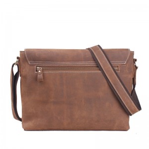 Leather attache briefcase