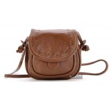 Cowhide shoulder bag for women black, brown satchel messenger bag