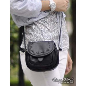 black satchel messenger bag
