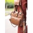 leather shoulder handbag