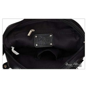 cowhide shoulder handbag