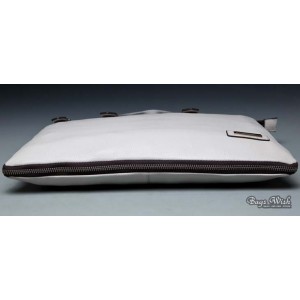 grey leather breif case