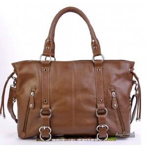 Leather satchel handbag brown, black leather tote bag