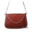 red messenger bag leather