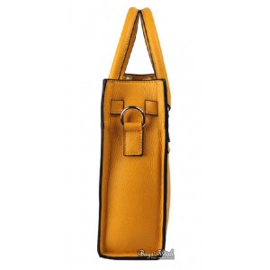 yellow womens leather messenger bag