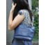 blue Handbag messenger bag