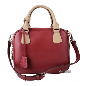 Genuine leather handbag, cute messenger bag