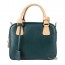 green Genuine leather handbag