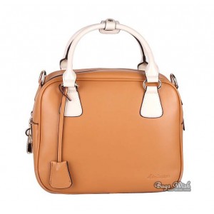apricot Genuine leather handbag
