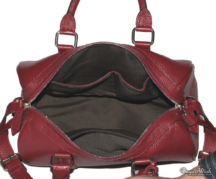 Black messenger bag for women, classic leather messenger bag - BagsWish