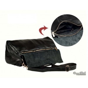 black leather large handbag