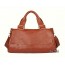 brown Leather organizer handbag