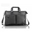 Cowhide laptop bag briefcase black
