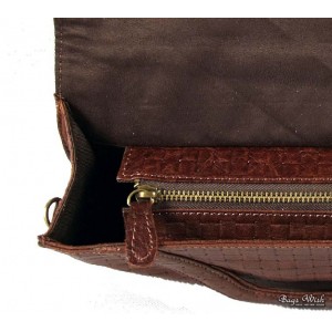 coffee leather bag for women
