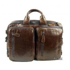 Leather briefcase messenger bag, leather 14 laptop backpack