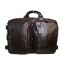 coffee Leather briefcase messenger bag