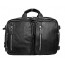 black Leather briefcase messenger bag