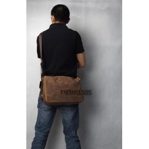 mens Leather messenger bag