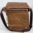retro leather flap over briefcase