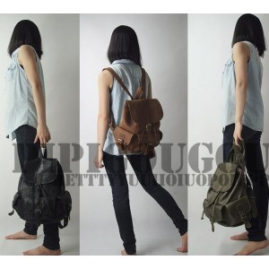 womens Vintage leather backpack