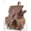 coffee Vintage leather backpack