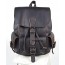 black Vintage leather backpack