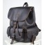 black womens leather backpack