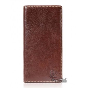 brown leather billfold wallet