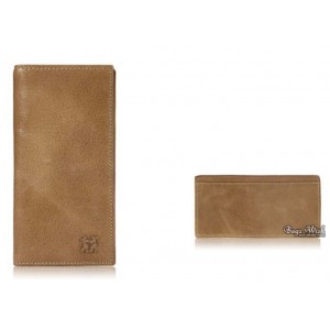 apricot Leather bifold wallet