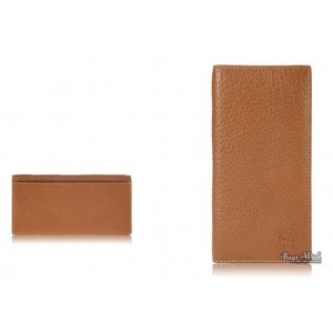 yellow Leather bifold wallet