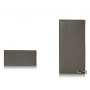 army green leather billfold wallet
