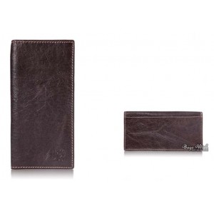 coffee leather billfold wallet