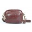 Distressed leather messenger bag