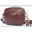 coffee Distressed leather messenger bag